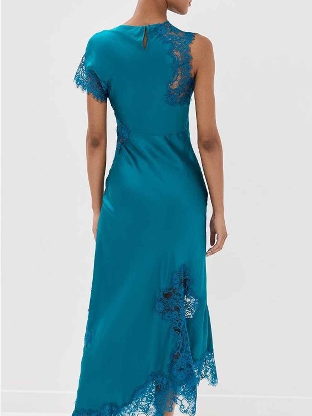 ALC Alessia Textured Satin And Lace Maxi Dress - Picture 3 of 15